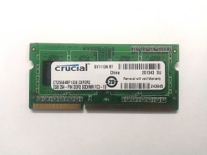 CRUCIAL BV1113N.R7 CT25664BF1339.C8FER2 2GB 204-PIN DDR3 SODIMM FC3-10 запчасти для ноутбука