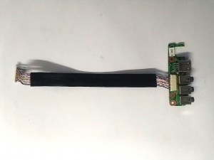 Доп плата USB, AUDIO 6-71-B410A-D03 с шлейфом IRU W150DA запчасти для ноутбука