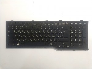 Клавиатура (неисправная) на кнопки CP575628-01 MP-11L66003D852 REV: A Fujitsu NH532 запчасти для ноутбука