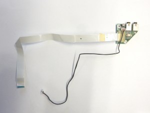 Плата AUDIO LS-3253 Rev: 1A с шлейфом EDL71 Rev: 0.A NBX12001900  RoverBook Navigator W570 запчасти для ноутбука