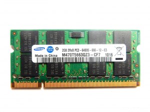 Оперативная память для ноутбука Samsung M470T5663QZ3-CF7 2Gb 2Rx8 PC2-6400S-666-12-E3