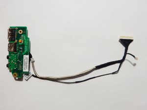 Доп плата USB, AUDIO 60.NZZAU1000-E01 с шлейфами 14G140336000 14G140280400 для ноутбука Asus N61 N61D