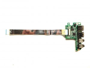 Доп плата USB, Cardrider, Audio E3B GD 1004 3JUM3DB0000 0Y5XYF DA0UM3P18E0 REV: E с шлейфом для ноутбука DELL INSPIRON 1564