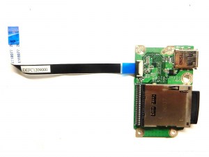 Плата USB, картридера DA0ZA3TH4D0, REV:D с шлейфом DEFC1209000 для ноутбука Acer Aspire One ZA3 751H