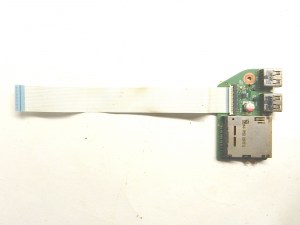 Доп плата USB, картридера с шлейфом 6050A2335001-CARD-A02 для ноутбука Toshiba Satellite L655 L650