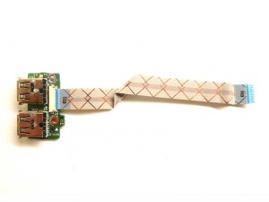 Плата USB с шлейфом DAQT6ATB8E0 REV: E, 34QT6UB0010, S8BAE0F42 для ноутбука HP Pavilion dv5-1000 dv5-1100 серии