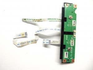Плата кнопок тачпада с шлейфами 6-71-E51Q2-D01A-1 6-43-C4502-010-1 E5120Q 6-43-E51Q0-010-1 6-43-C5500-010 для ноутбука DNS C5501Q